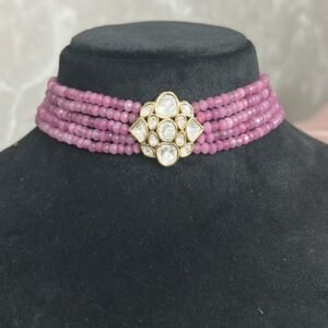 Lavender Kundan charm